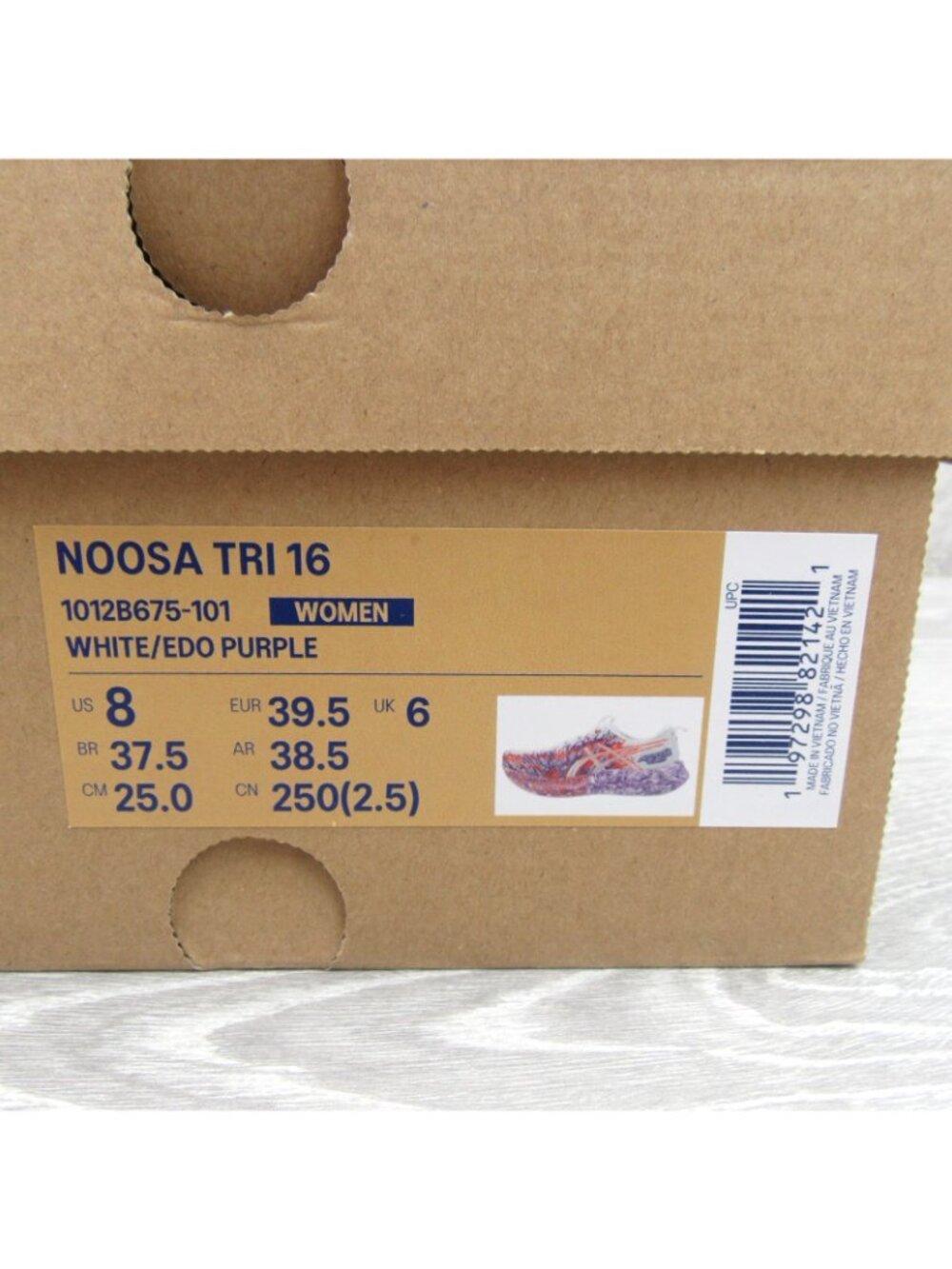 ASICS Noosa Tri 16 Gym Running Shoes Womens Size 8 Purple White NEW - Picture 13 of 13